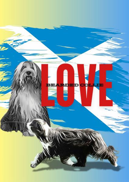 LOVE Bearded Collie – Terminplaner